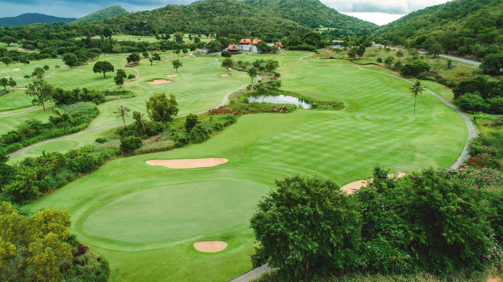 Aerial View, Fairway, Green, Pineapple Valley Golf Club (formerly Banyan GC), Hua Hin, Thailand